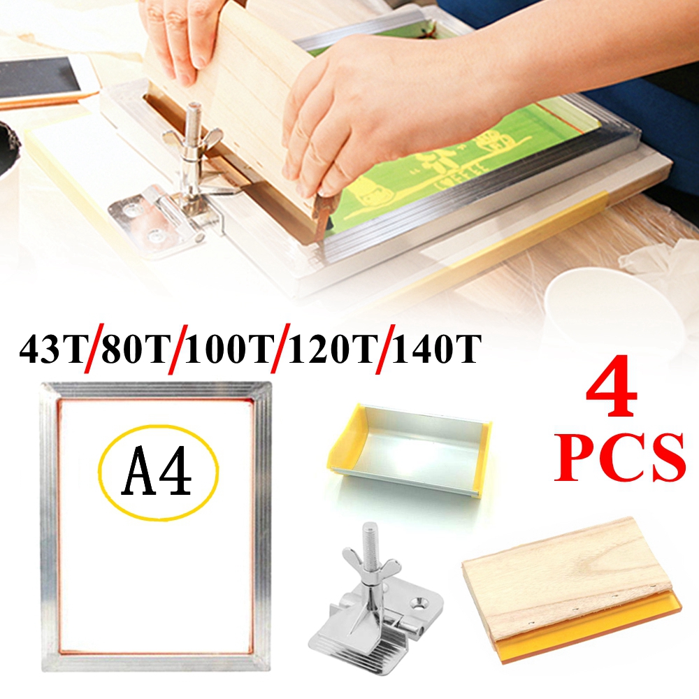 Screen Printing Squeegee - 43T/100T/120T/140T набор шелковых комплект трафаретной печати,