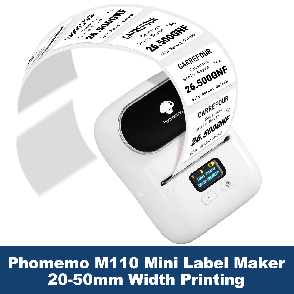Принтер этикеток Phomemo M110, – обзор и цена Commercial Label Printing Machine