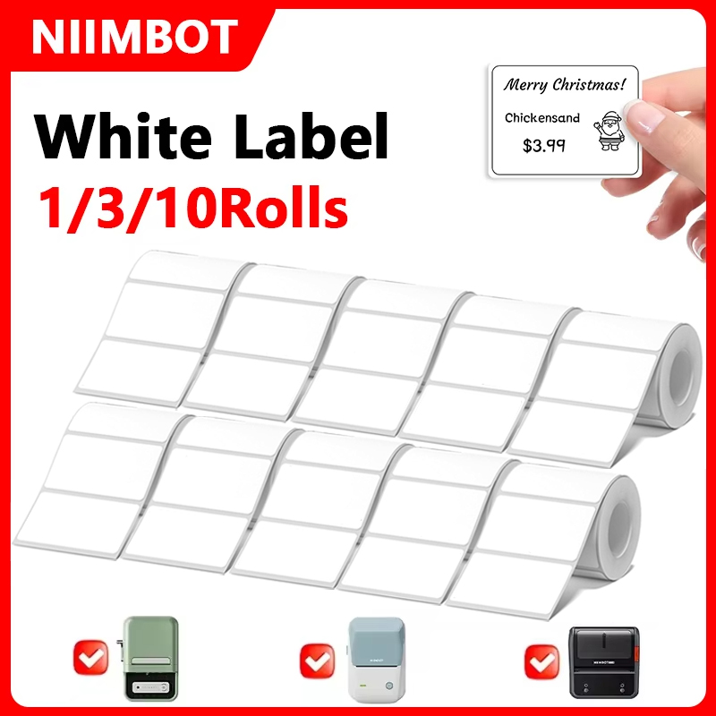 Niimbot 1/3/10 рулонов, белая  – обзор и цена Commercial Printing Inc