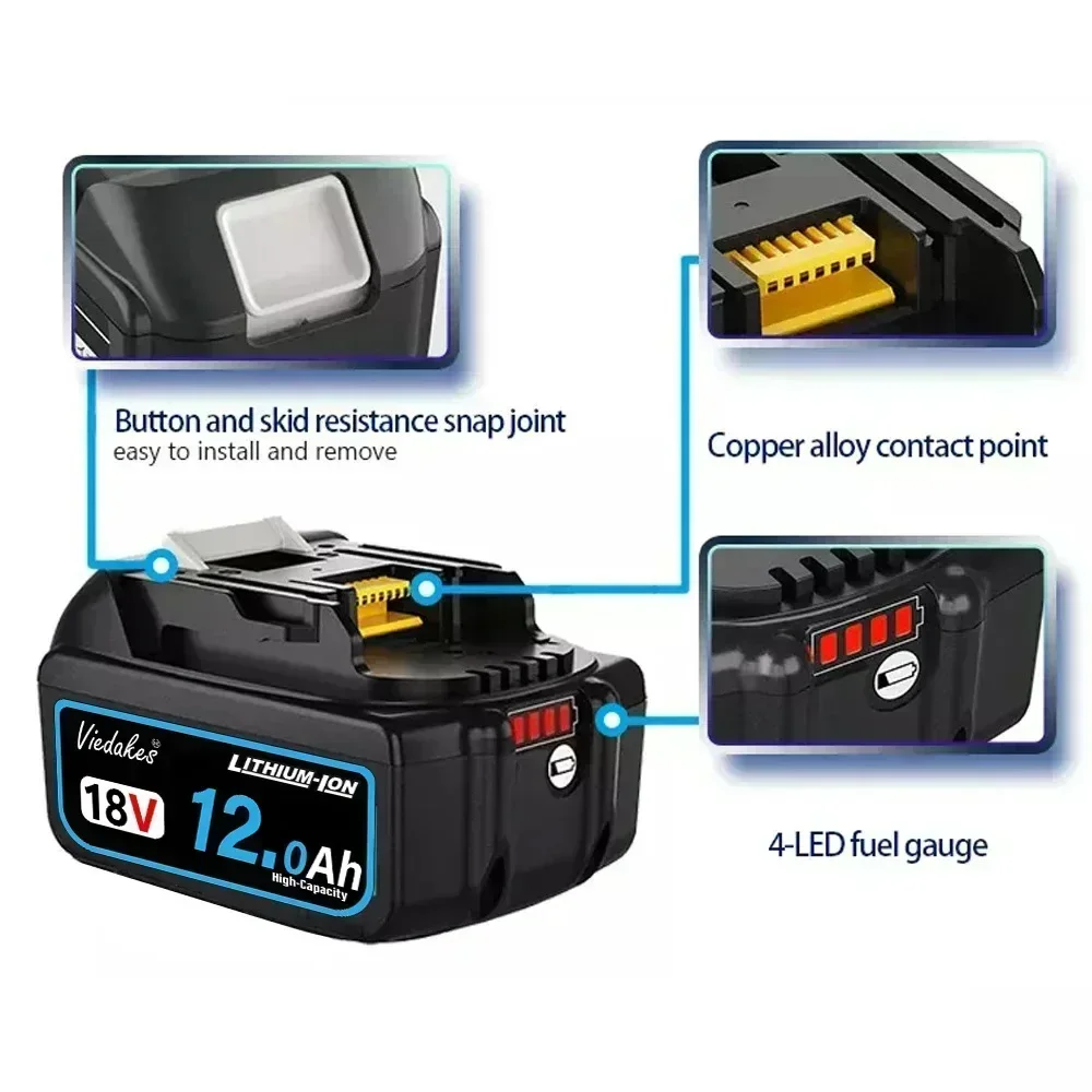 Аккумулятор Makita 18В 12.0Ач  – обзор и цена Makita Drill Ddf484
