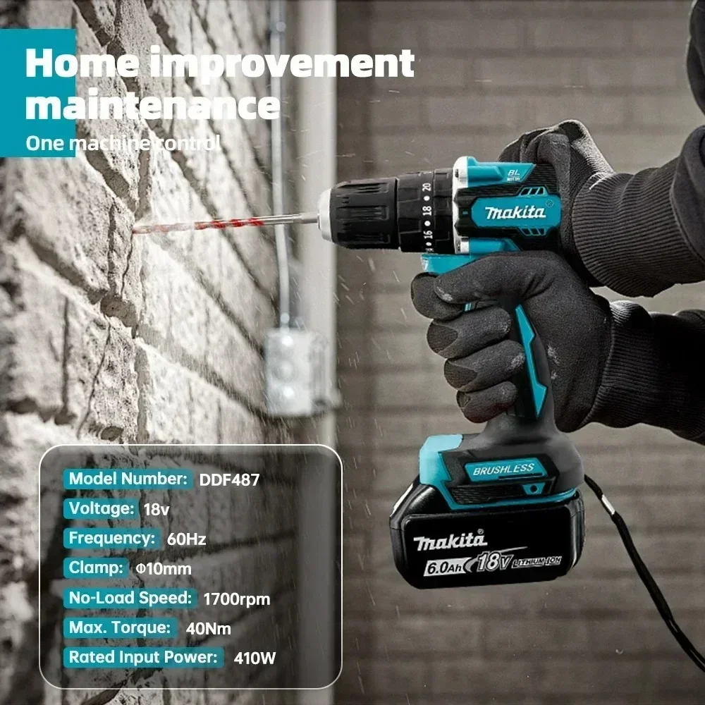 Аккумуляторная ударная дрель-ш – обзор и цена Makita Drill Ddf484
